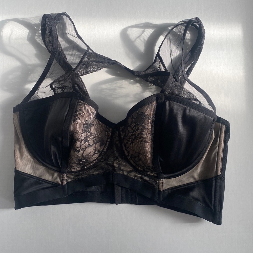 VS black long line bra